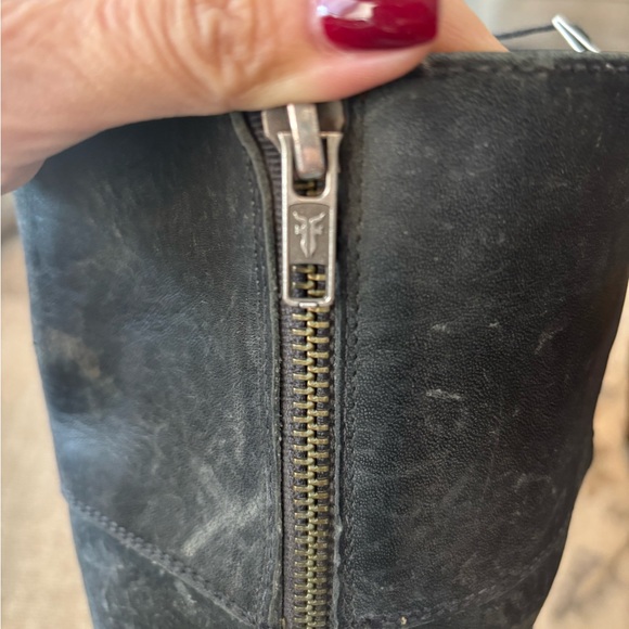 ✨FRYE Jamie Ring Tall Western Boots Stonewashed Distressed Black Women’s NWT - Picture 11 of 14